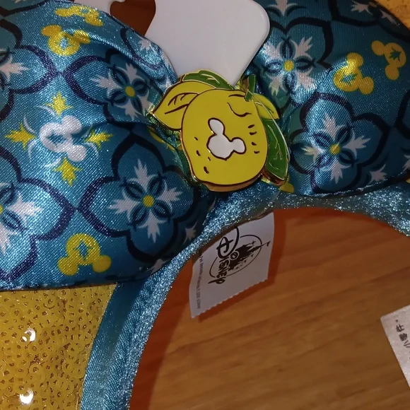 Disney Parks Epcot Saluti Limoncello Italy Minnie Ears Headband Lemon - Picture 5 of 7